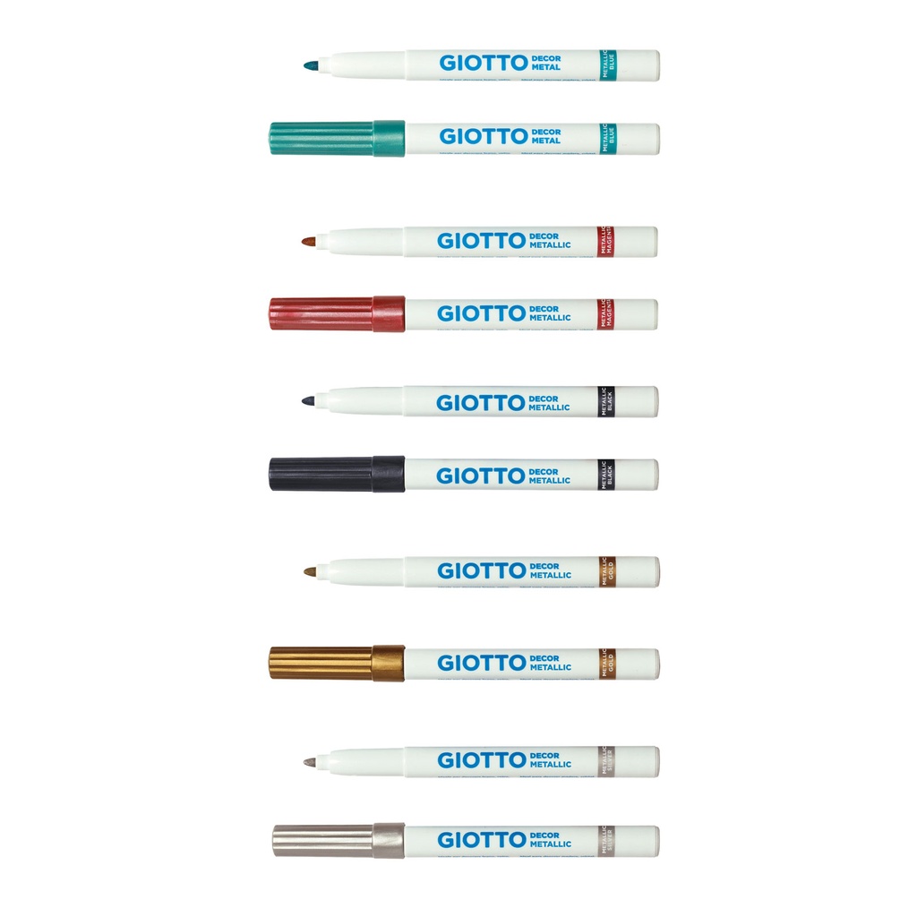 Feutres Giotto Decor Metallic, assortiment 5 couleurs