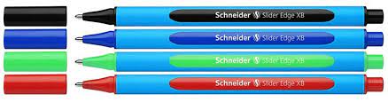 Stylo à bille Schneider Edge Slider XB (assortiment 4 couleurs)