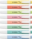 Surligneur Stabilo swing cool Pastel, 
assortiment 8 couleurs