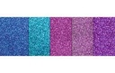 Carton à paillettes 5 feuilles A4 5 couleurs assorties, affiné d'un côté avec effet scintillant 330 g/m2