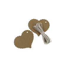 Etiquette-cadeaux  «Coeur» 20 pièces