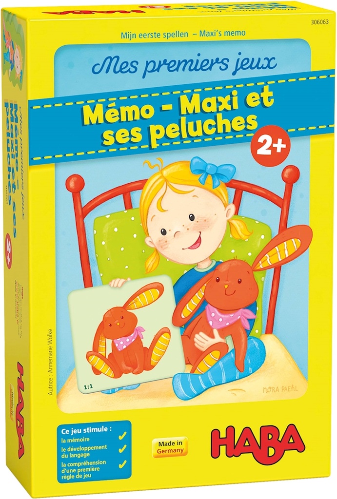 Mes premiers jeux: Mémo - Maxi et ses peluches