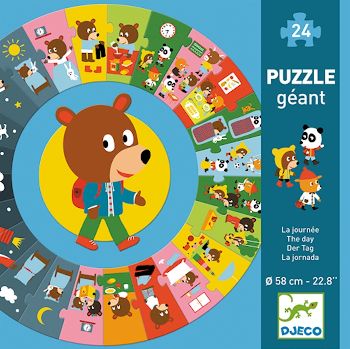 Puzzle géant « La journée » 24 pces
