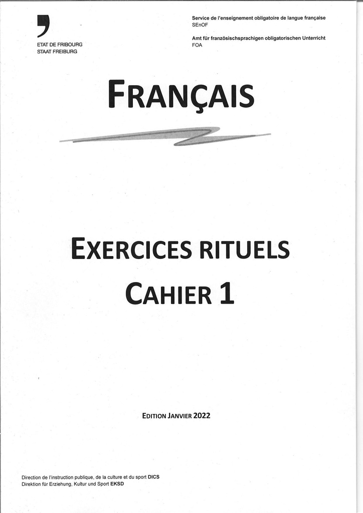 Exercices rituels de français 9e G