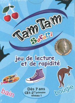 Tam Tam Safari, jeu de lecture et de rapidité dès 7 ans