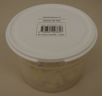 Mathématiques 4e boîte de jetons de loto (CATARO 022836)