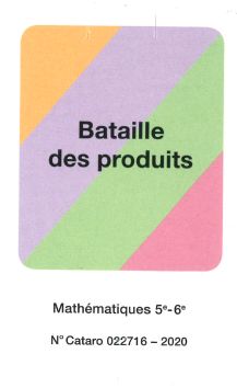 Mathématiques 5e-6e jeu de cartes "La bataille des produits" (CATARO 022716)