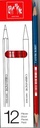 Crayons bicolores rouge/bleu Caran d'Ache (12 pces)