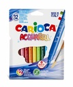 Filzstifte Carioca Aquarell Sortiment 12 Farben