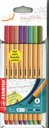 Fineliner Stabilo point 88, 8 couleurs