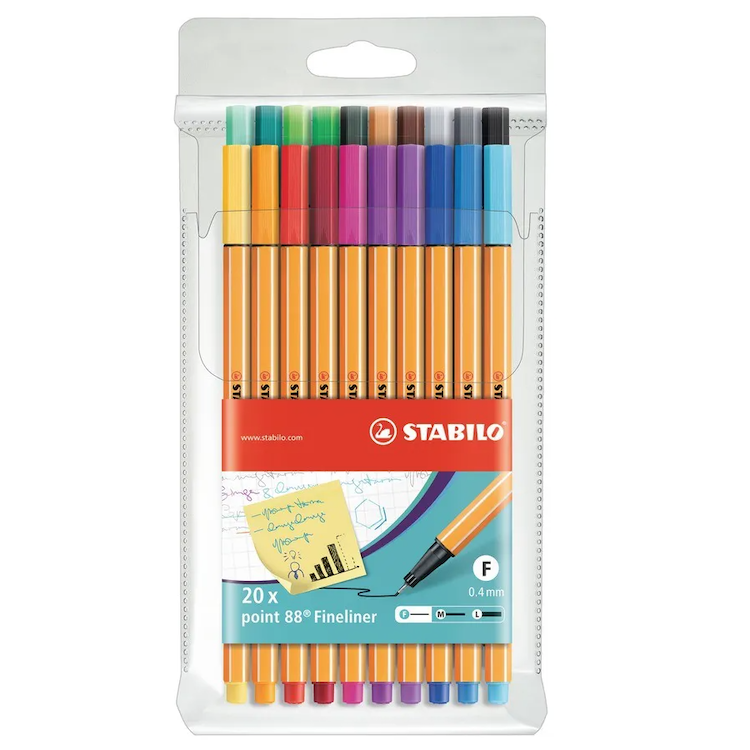 Stabilopoint 88, étui à 20 couleurs