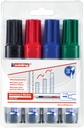 Marqueurs Edding 365, assortiment de  4 couleurs