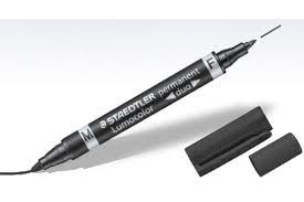 Duo-Permanent-Marker Staedtler Lumocolor® F + M, schwarz