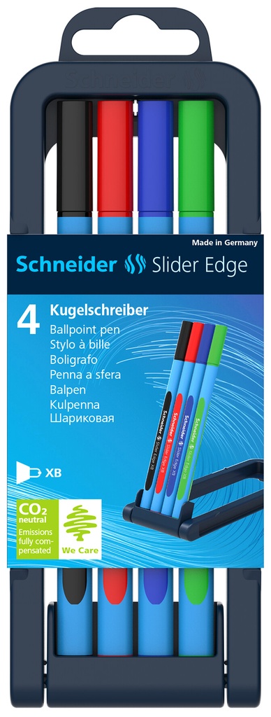Stylo à bille Schneider Edge Slider XB (assort. 4 couleurs)