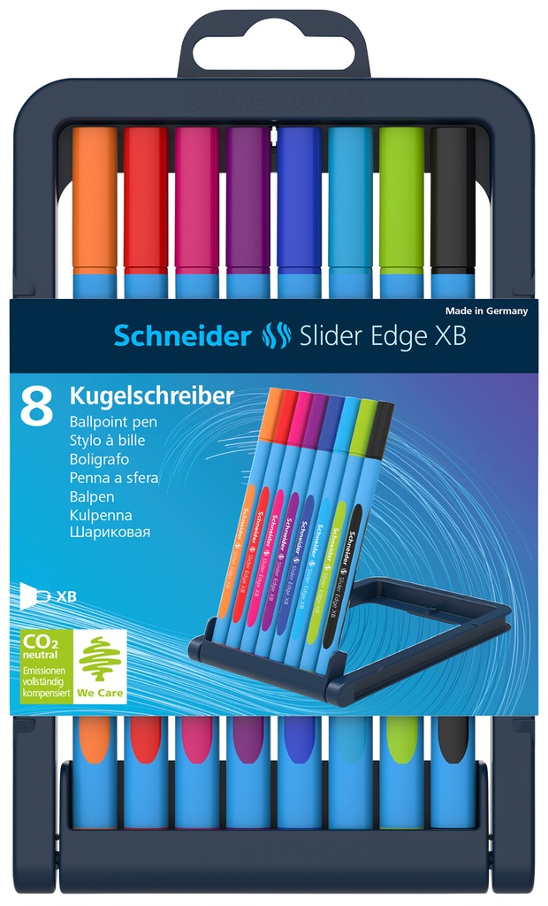Stylo à bille Schneider Slider XB assortiment 8 couleurs