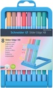 Stylo à bille Schneider Slider XB,assortiment 8 couleurs pastel