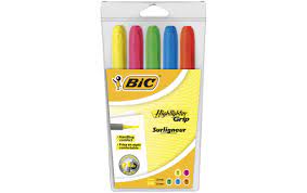 Textmarker Bic, 5 Neonfarben