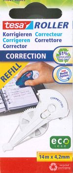 Refill-Kassette für Korrekturroller tesa® 14m