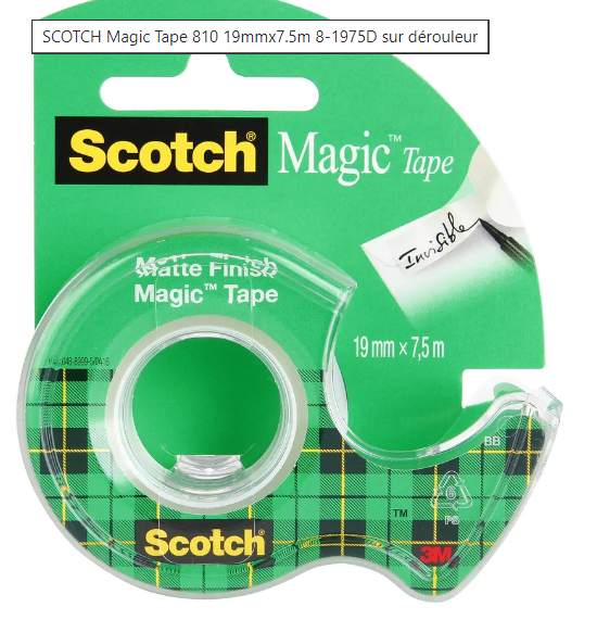 Scotch Handabroller Magic Tape 19 mm x 7.5 m