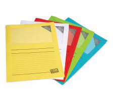 Chemises de classement Ordo avec fenêtre, sans plastique5 coloris assortis (50 pces)