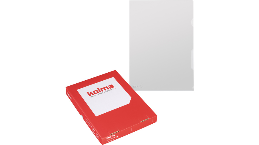 Poches plastiques Kolma Visa A4 boîte 100 pièces