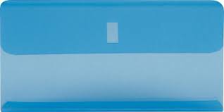 Manchons transparents bleu 25 pces