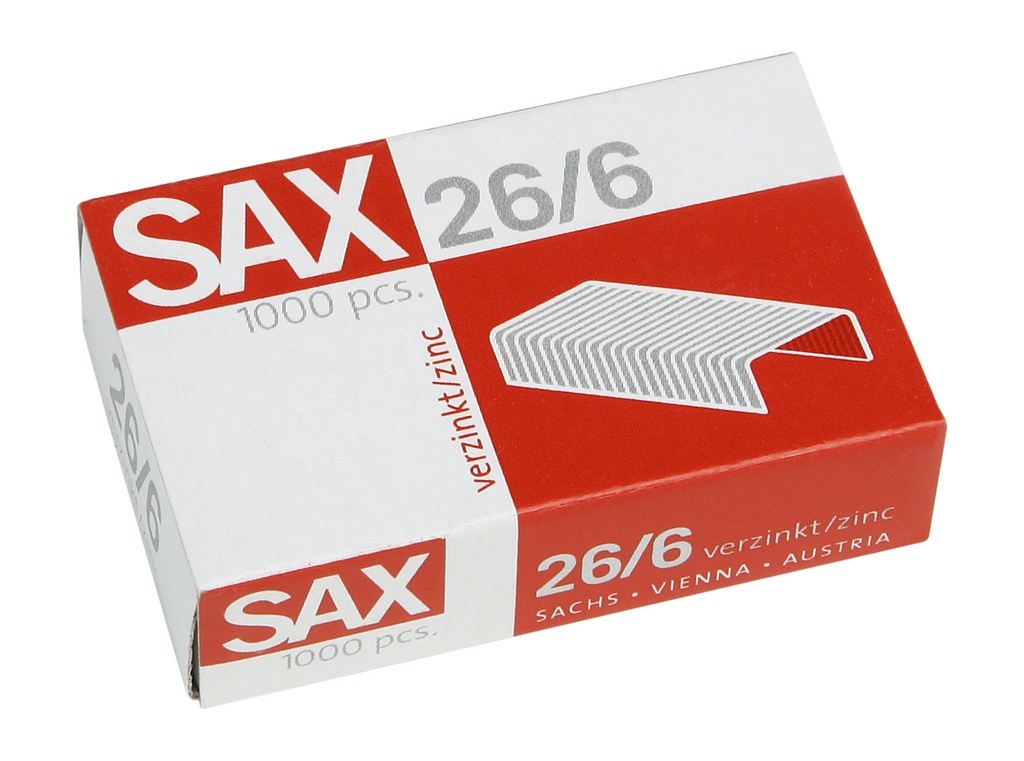 Agrafes fines 26/6  (1000 pces)