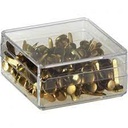 Attaches parisiennes No 4  23 mm laitonnées (100 pièces)