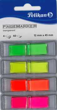 Index Pelikan 12x45 mm 4 couleurs fluo