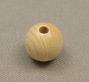 Boules en bois ø 25 mm avec trou traversant (pq de 8 pces)