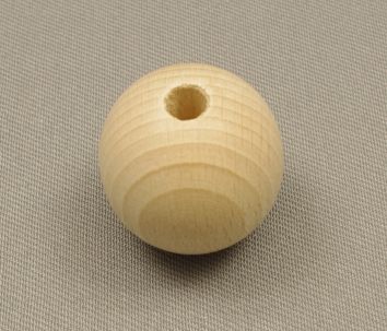 Boules en bois ø 40 mm avec trou traversant (pq de 3 pces
