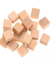 Cubes en bois 15 mm (72 pces)