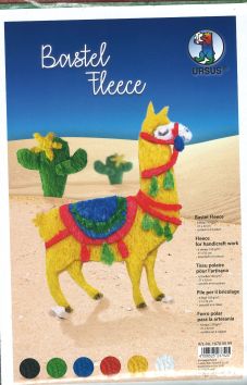 Tissus polaire pour l'artisanat, 6 feuilles 150 g/m2,
21 x 32 cm, assortis en 6 couleurs