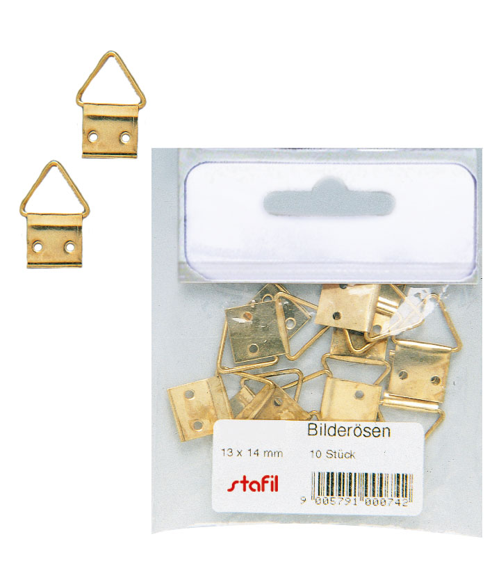 Oeillets pour tableau 13x14 mm 10 pièces