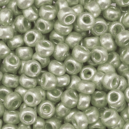 Perles rocailles métallisées 3.5mm 17 g