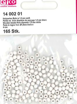 Perles en bois ø 4 mm 165 pièces