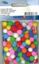 Pompons Mix multicolore 1cm - 120 pces