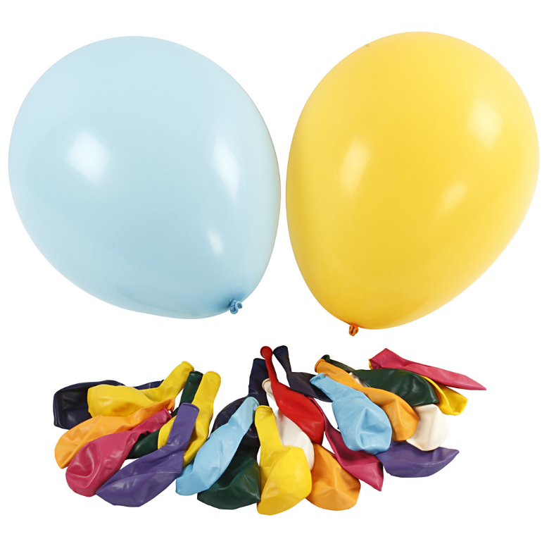 Ballons ø 41 cm couleurs assorties (50pces)
