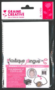 Plastique dingue imprimable pour Ink Jet & laser, A6 10.5 x14.8cm (4 feuilles)