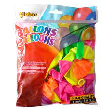 Ballons ø 25 cm neon (100 pces)