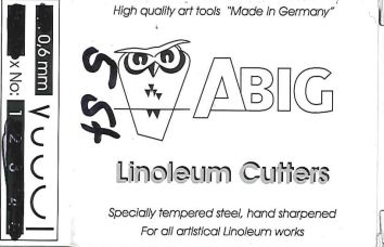 Gouges pour linoléum en V (5 pces)