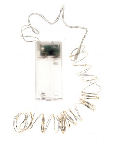 Guirlande lumineuse avec minuterie 20 ampoules LED (pour intérieur)