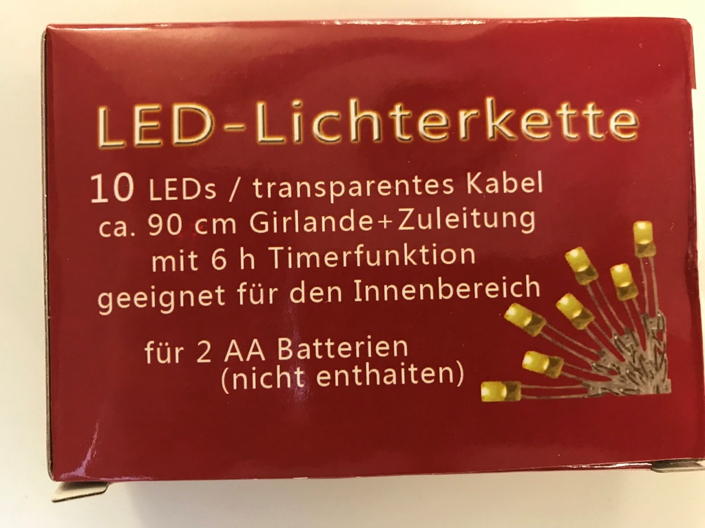 Mini chaîne de lumière 10 leds