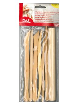 Assortiment outillage à modeler en bois (7 pces)