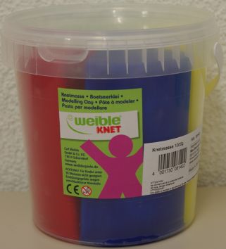 Knetmasse 1 kg, Sortiment 4 Farben