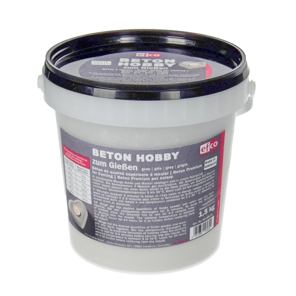Beton Hobby zum Giessen grau 1.5 kg