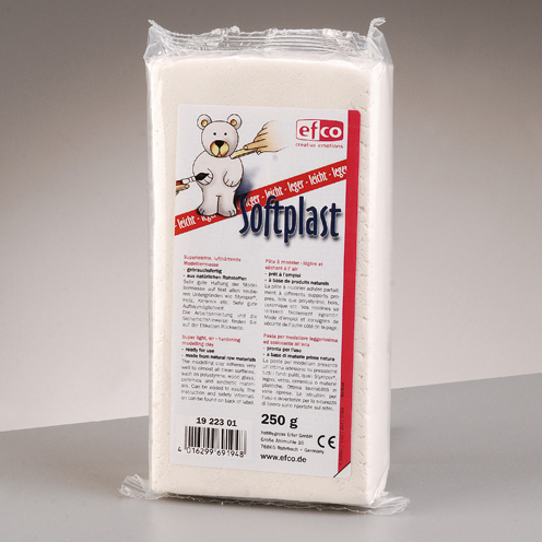 Pâte à modeler extra légère - blanche 250 g