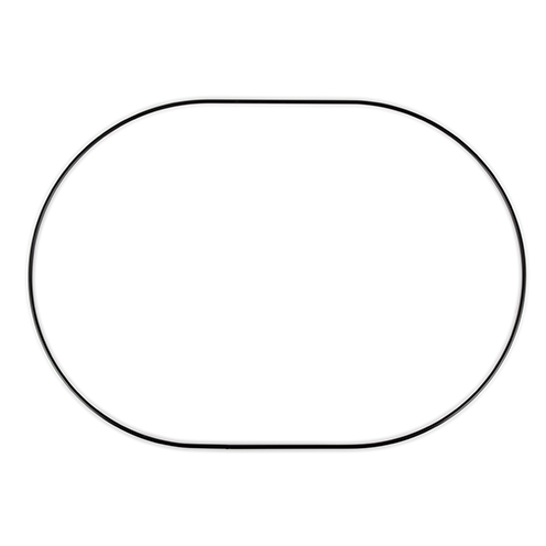 Ellipse en métal noir