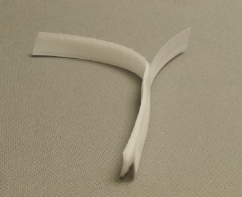 Velcro blanc - 20 mm -set