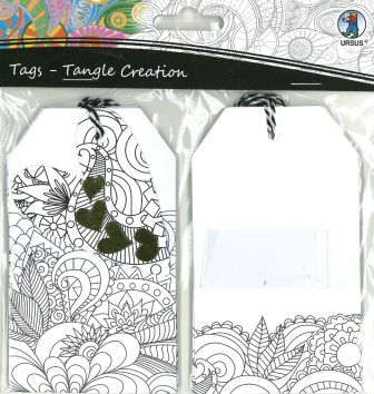 Tags - Tangle Creation «Coeur» 10 pces